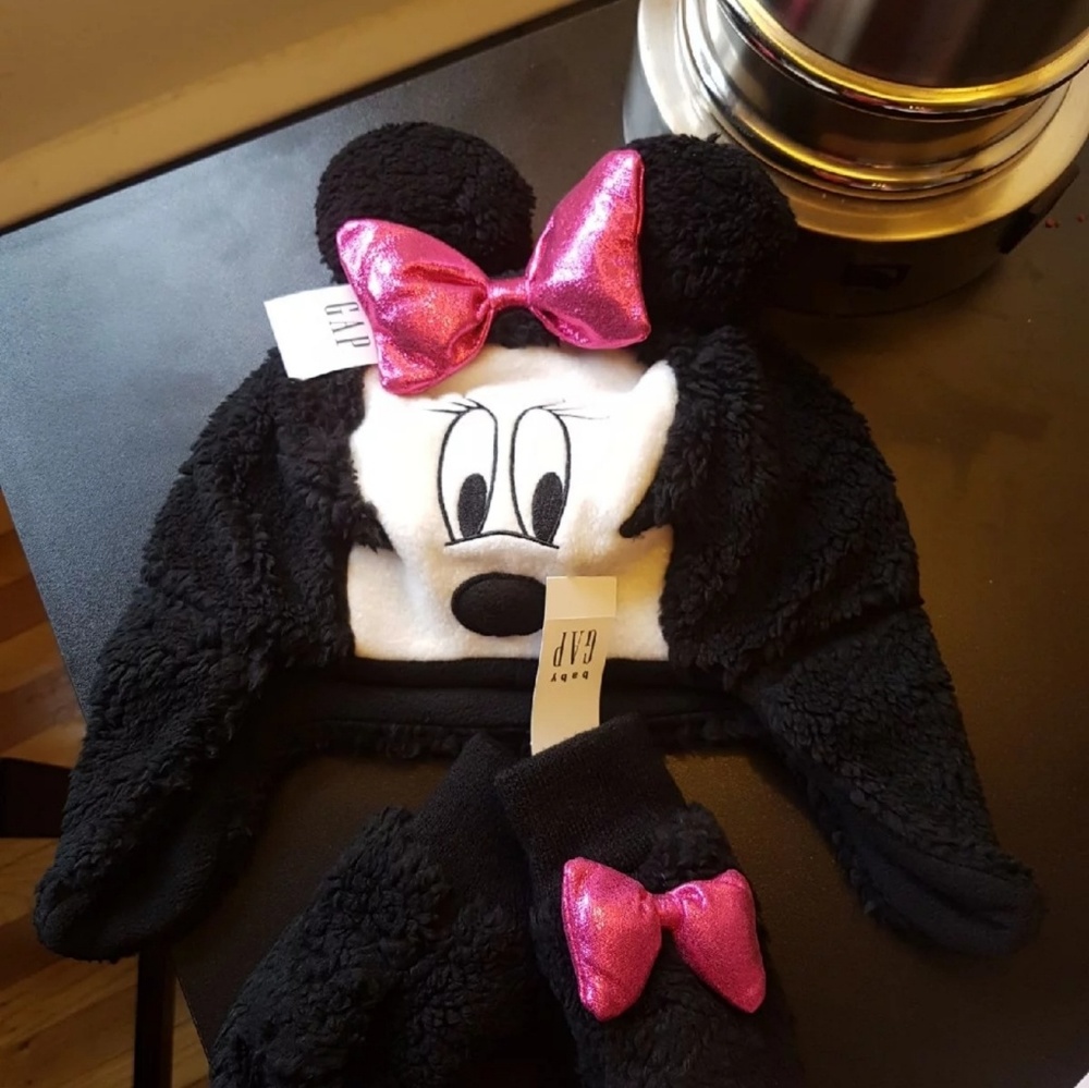 Gap toddler girls hat/mitten - Picture 2 of 4